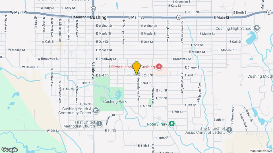 839 E 2nd St Map and Location Details