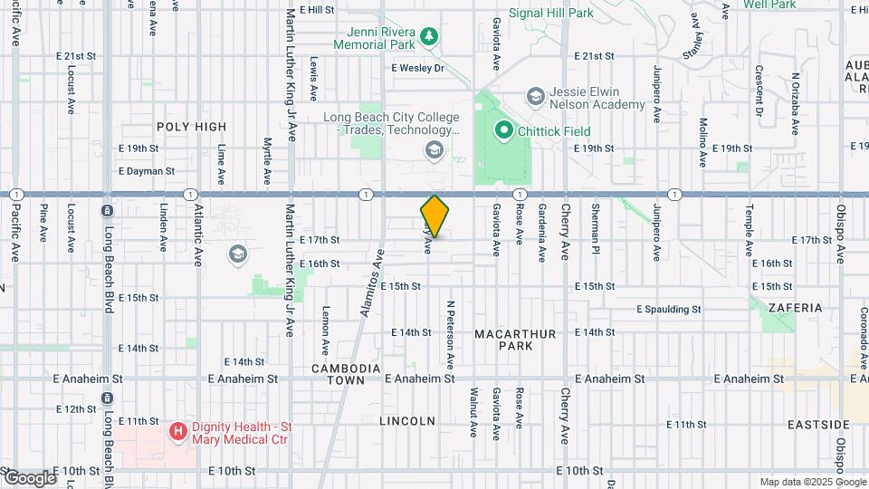 1640 Gundry Ave Map and Location Details