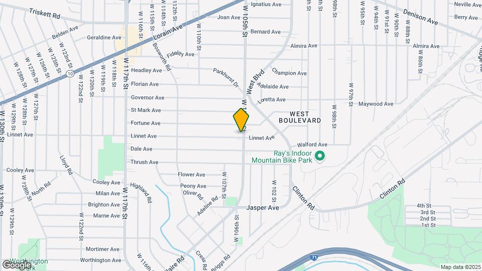 10508 Linnet Ave Mapa y Detalles de la Ubicación