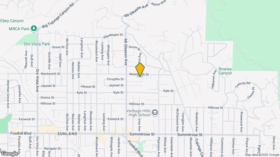 7711 Forsythe St Mapa y Detalles de la Ubicación