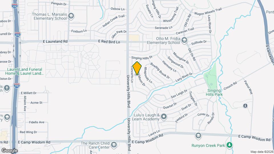 6315 Silvery Moon Dr Map and Location Details