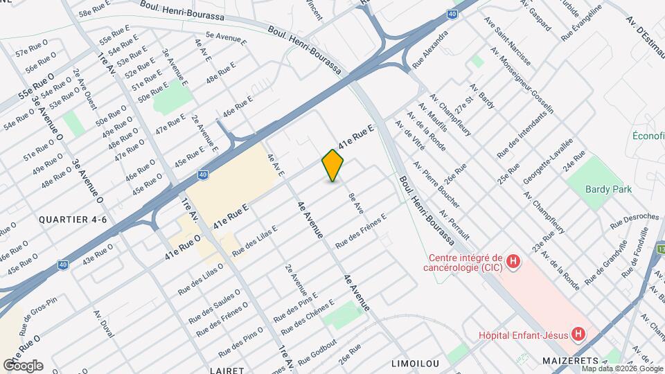 751 Des Lilas Rue E Map and Location Details