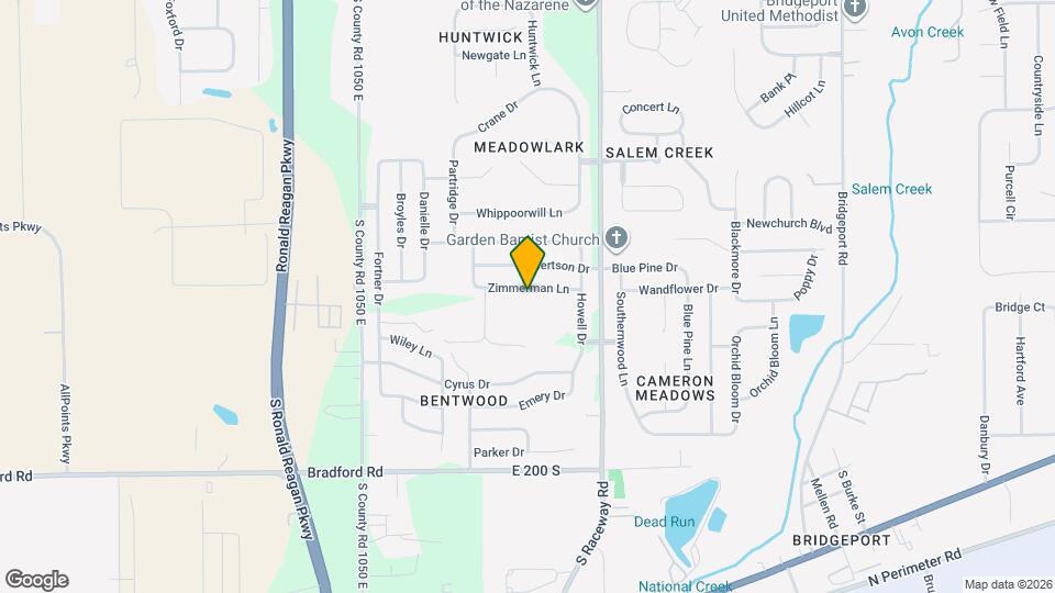 10841 Zimmerman Ln Map and Location Details