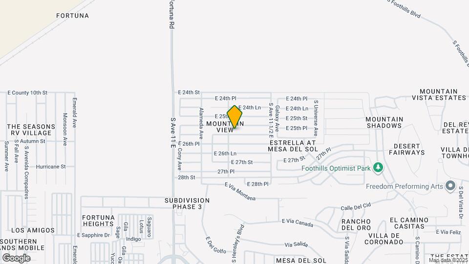 11346 E 26th St Map and Location Details