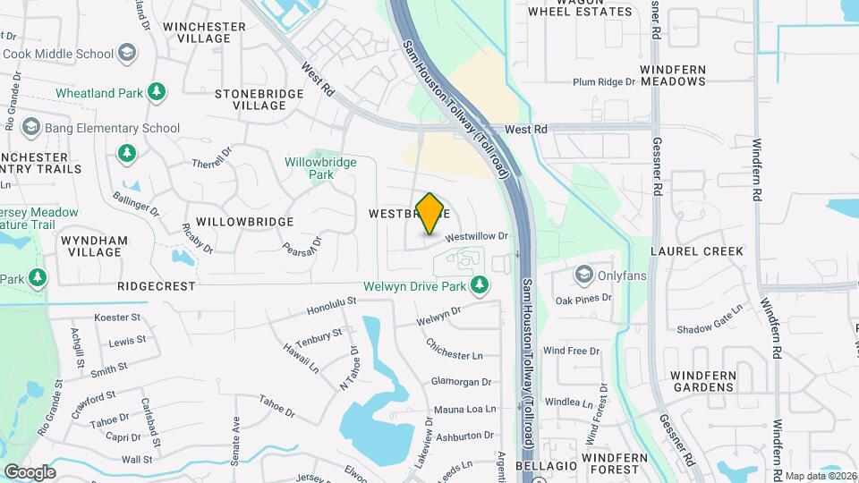 9022 Westwillow Dr Map and Location Details