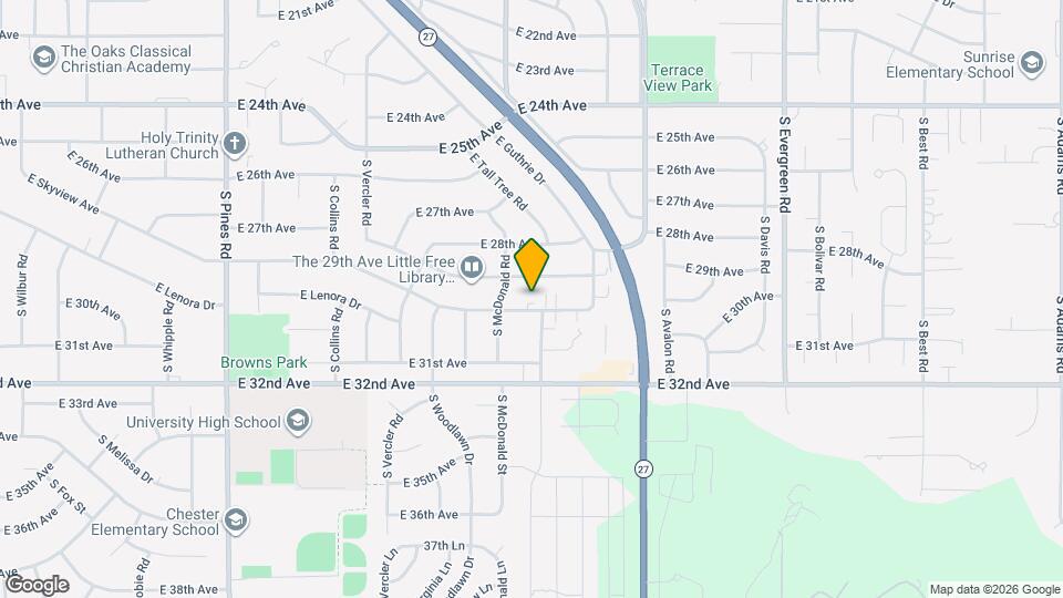13121 E Skyview Ave Map and Location Details