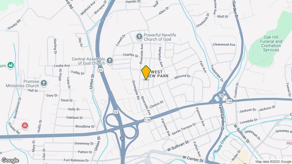 1020 Fairview Ave Map and Location Details