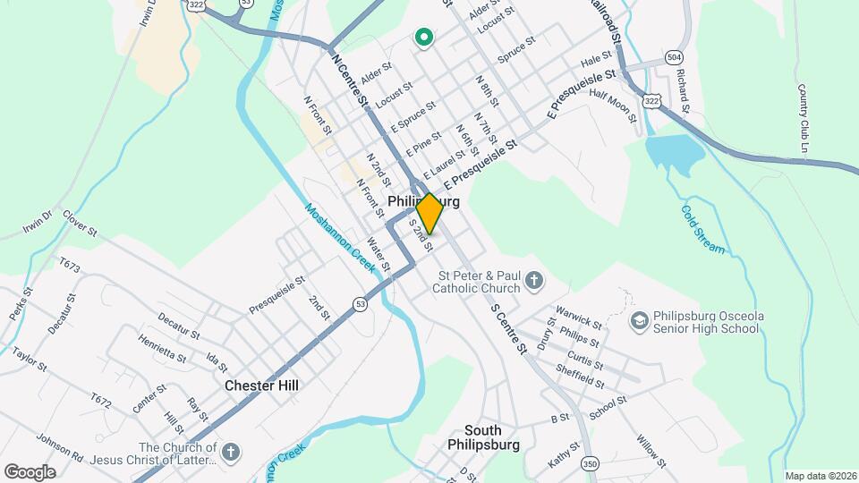 118 S 2nd St Map and Location Details