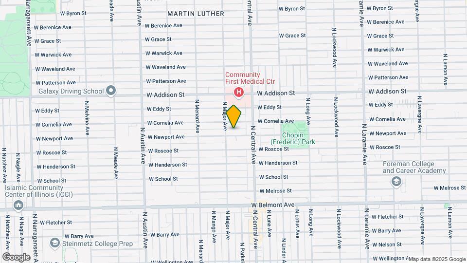 5642 W Newport Ave, Unit Garden Apt Map and Location Details