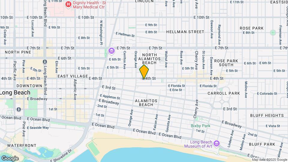 1244 E 4th St Mapa y Detalles de la Ubicación