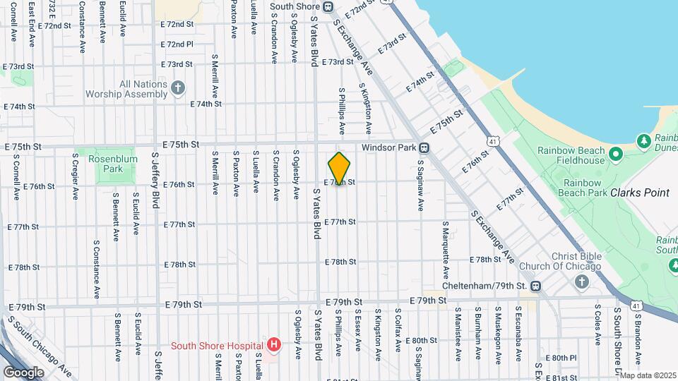 7619 S Phillips Ave, Unit 1 Mapa y Detalles de la Ubicación