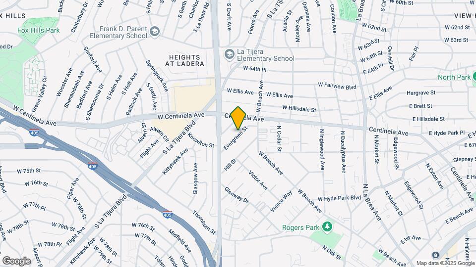 525 Evergreen St Mapa y Detalles de la Ubicación