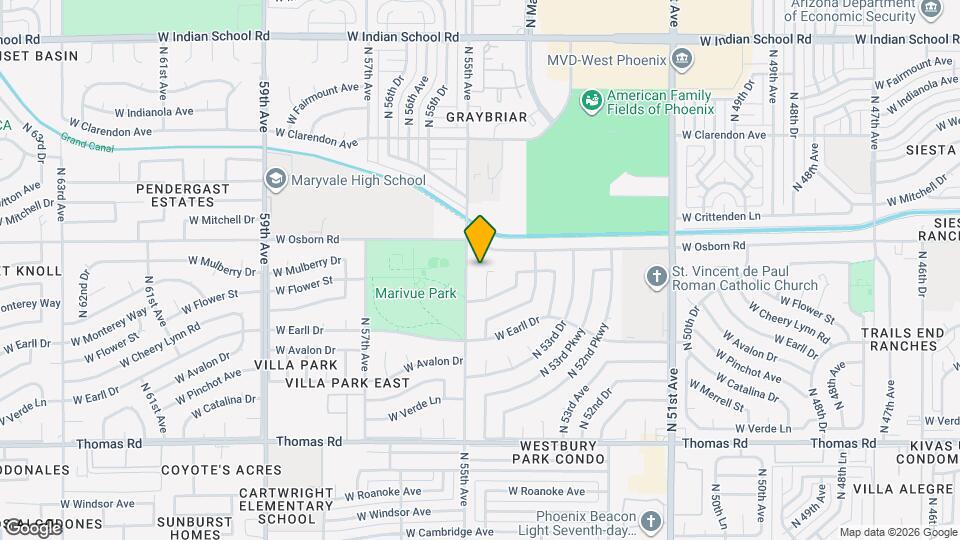 3236 N 54th Ln Mapa y Detalles de la Ubicación