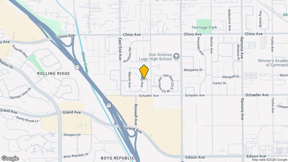 13619 Frady Ave Map and Location Details