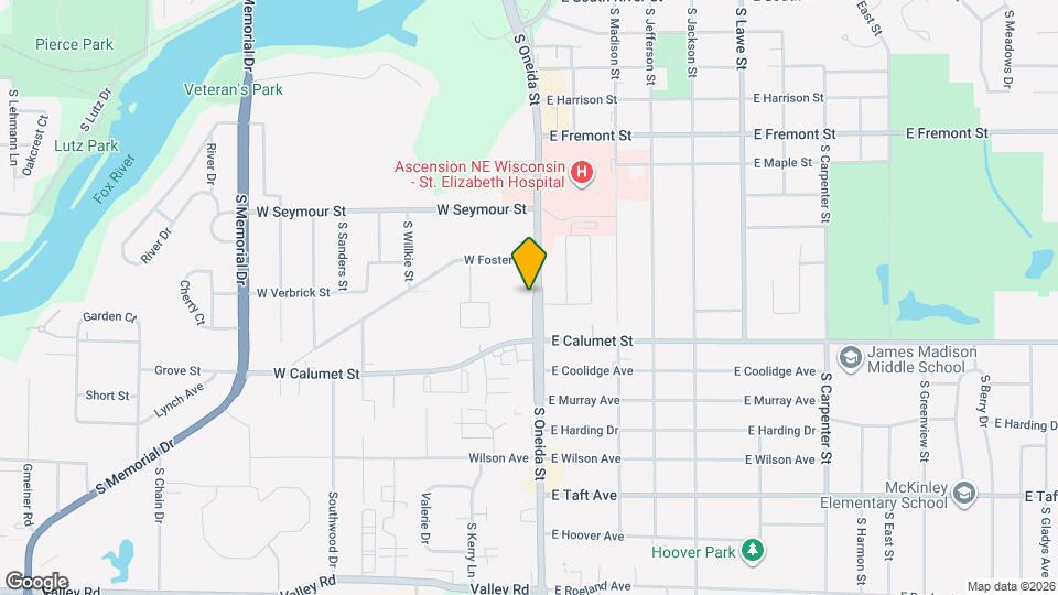 1831 S Oneida St Map and Location Details