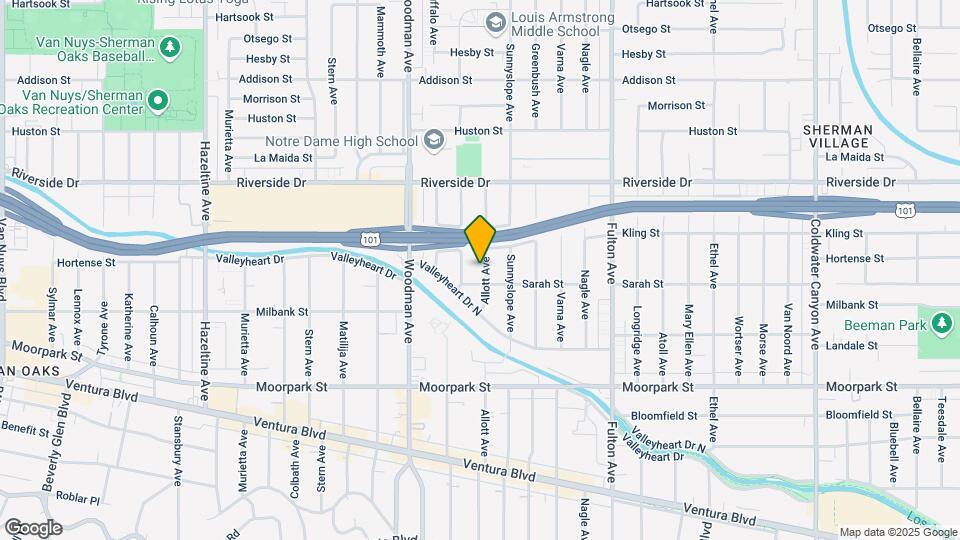 4615 Allott Ave Map and Location Details
