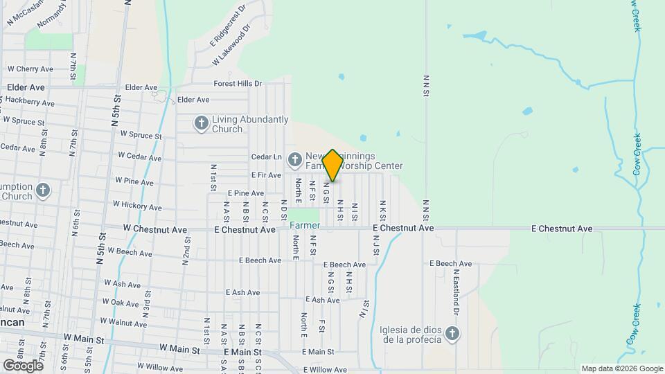 614 N G St Map and Location Details