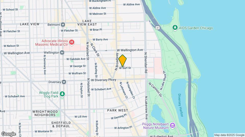 543 W Surf Map and Location Details