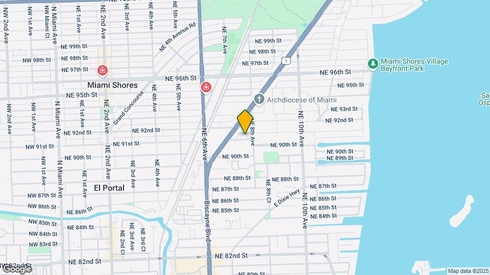 735 NE 91st St Map and Location Details