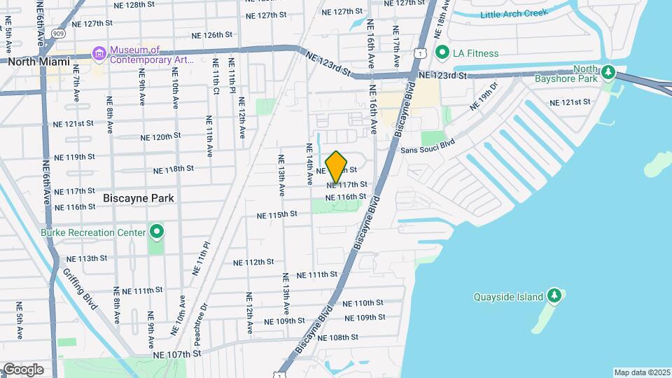 1480 NE 117th St Map and Location Details