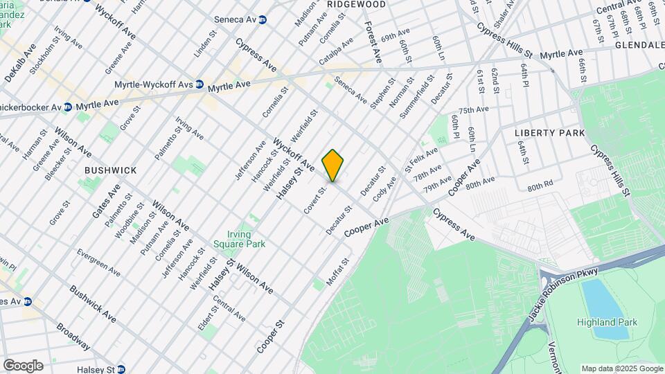 10-48 Wyckoff Ave, Unit 3 Map and Location Details