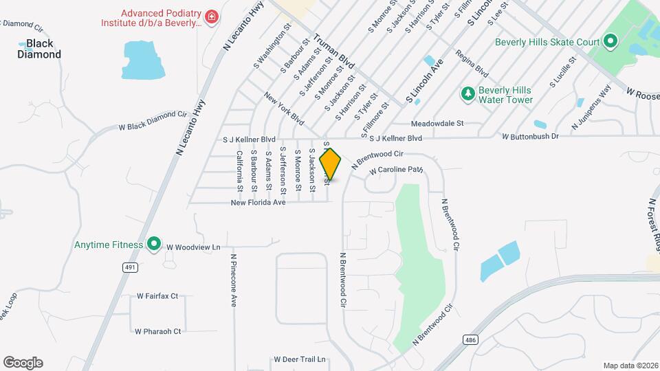 521 S Harrison St Map and Location Details