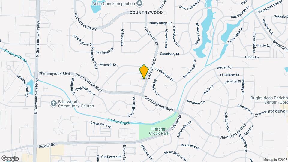 2029 Littlemore Dr Map and Location Details