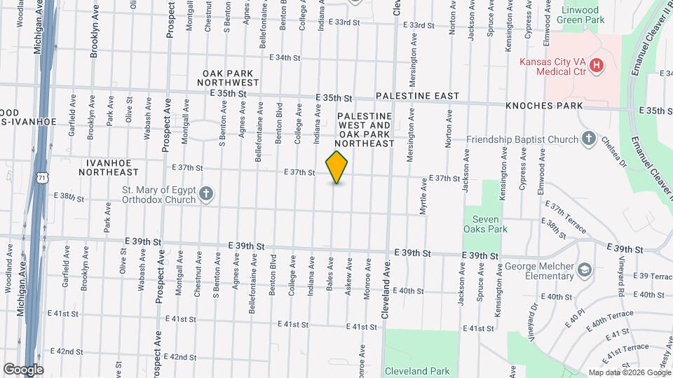 3715 Bales Ave Map and Location Details