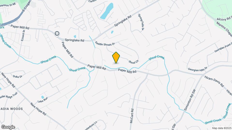 454 Saddle Shoal Trail Map and Location Details