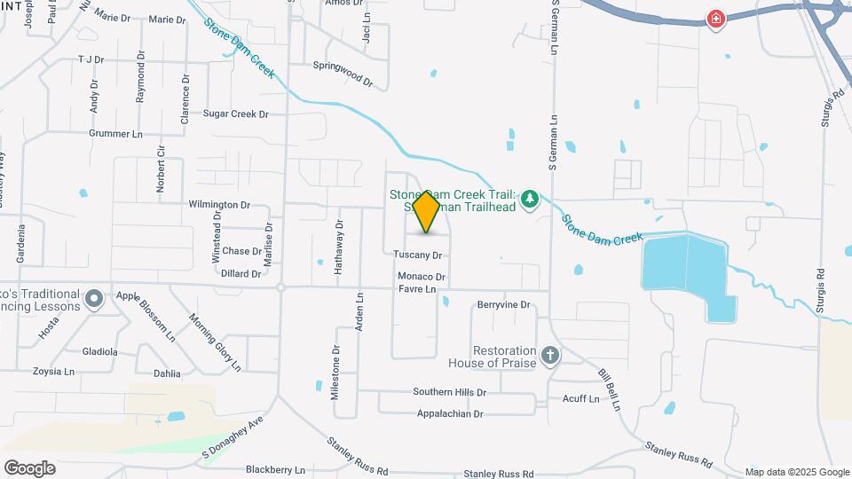 1755 Longfellow Dr Map and Location Details