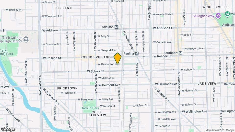 1815 W Henderson St, Unit 2 Map and Location Details