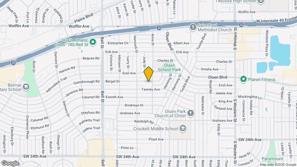 5303 Berget Dr Mapa y Detalles de la Ubicación