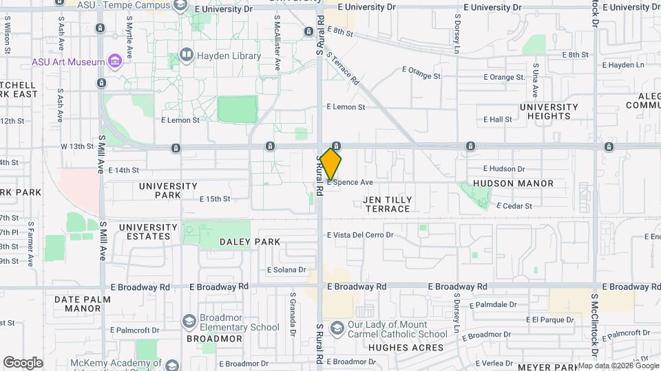 913 E Spence Ave Map and Location Details