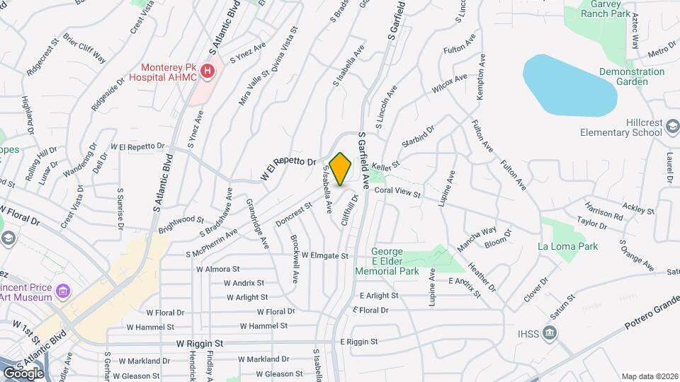 1816 Cliffhill Dr Map and Location Details