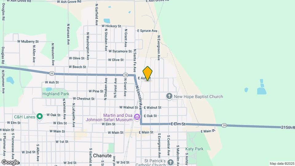 523 N Highland Ave Map and Location Details