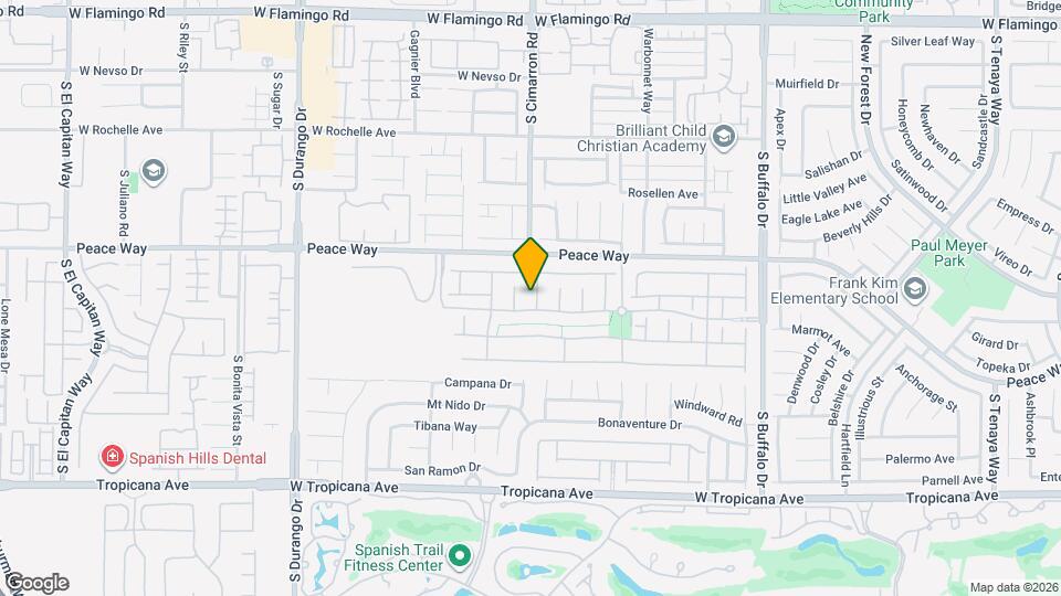 4577 Halfway Rock St Map and Location Details