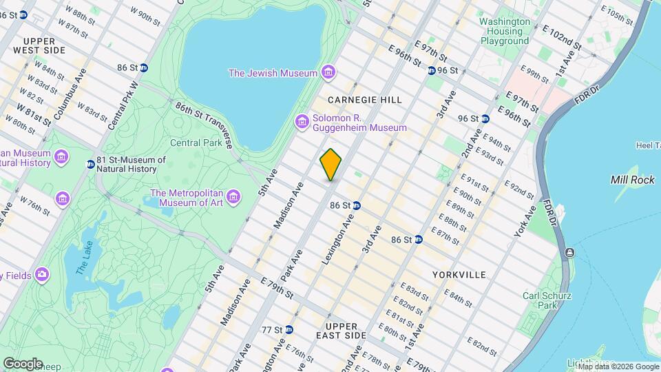 1045 Park Avenue Owners Map and Location Details