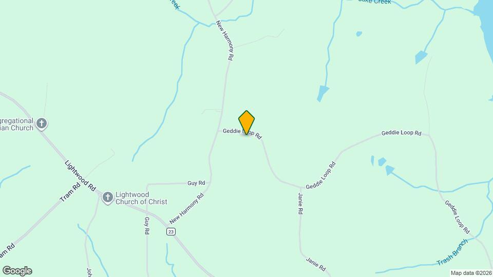 2107 Geddie Loop Rd Map and Location Details