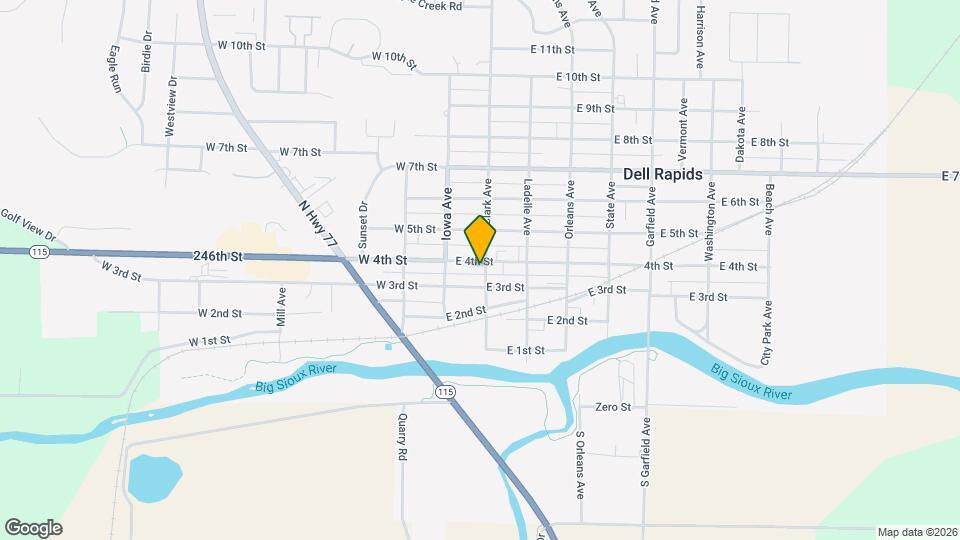 211 E 4th St Map and Location Details