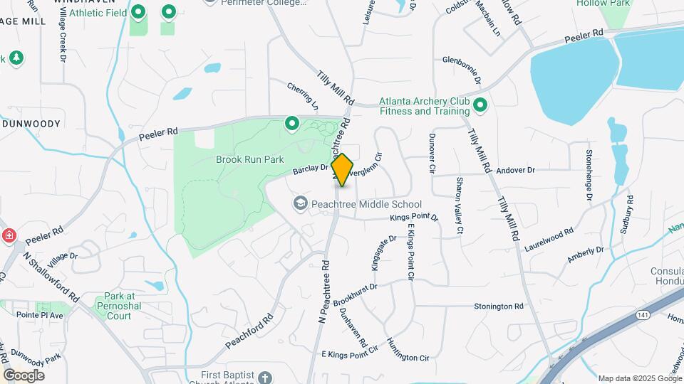 4695 N Peachtree Rd Map and Location Details