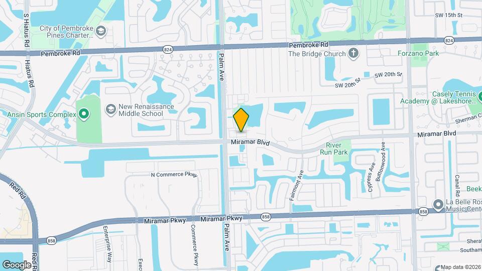 10025 SW 24th Ct Map and Location Details