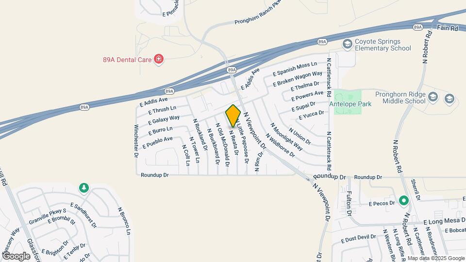 6201 N Reata Dr Map and Location Details