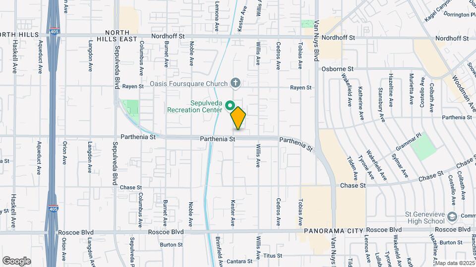 8710 Kester Ave Map and Location Details