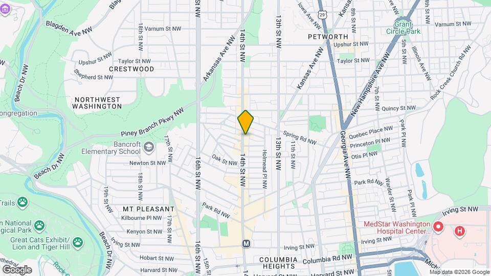 3529 14th St NW, Unit 14th st Mapa y Detalles de la Ubicación