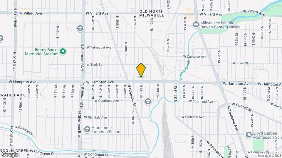 4813 N 36th St Map and Location Details