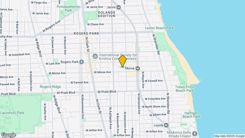 1515 W Morse Ave Map and Location Details