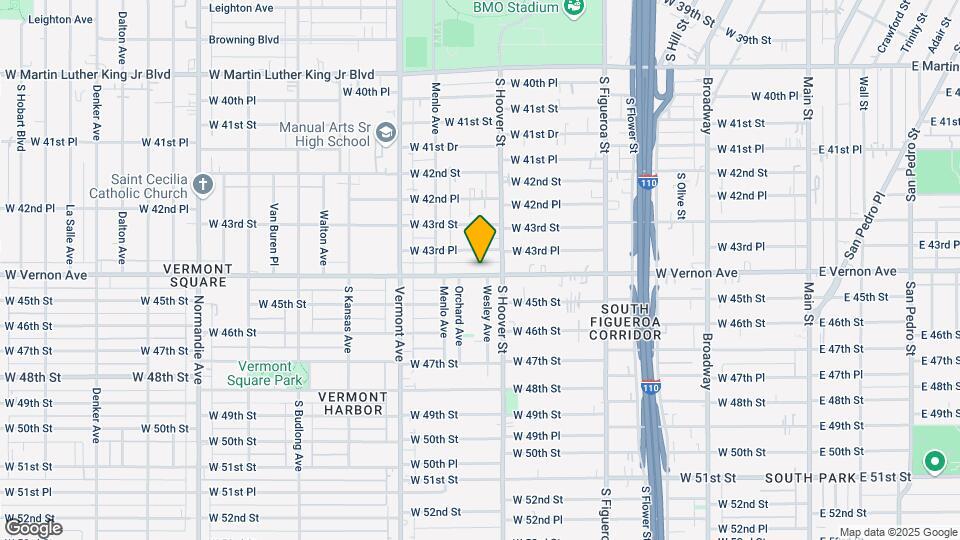 835 W Vernon Ave Map and Location Details