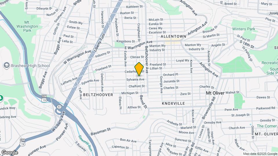 519 Curtin Ave Map and Location Details