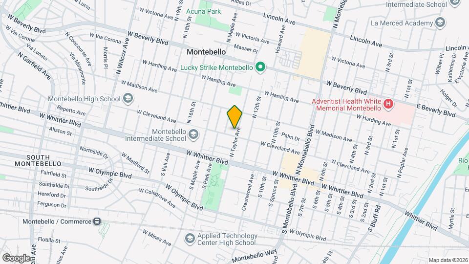 205 N Taylor Ave Mapa y Detalles de la Ubicación