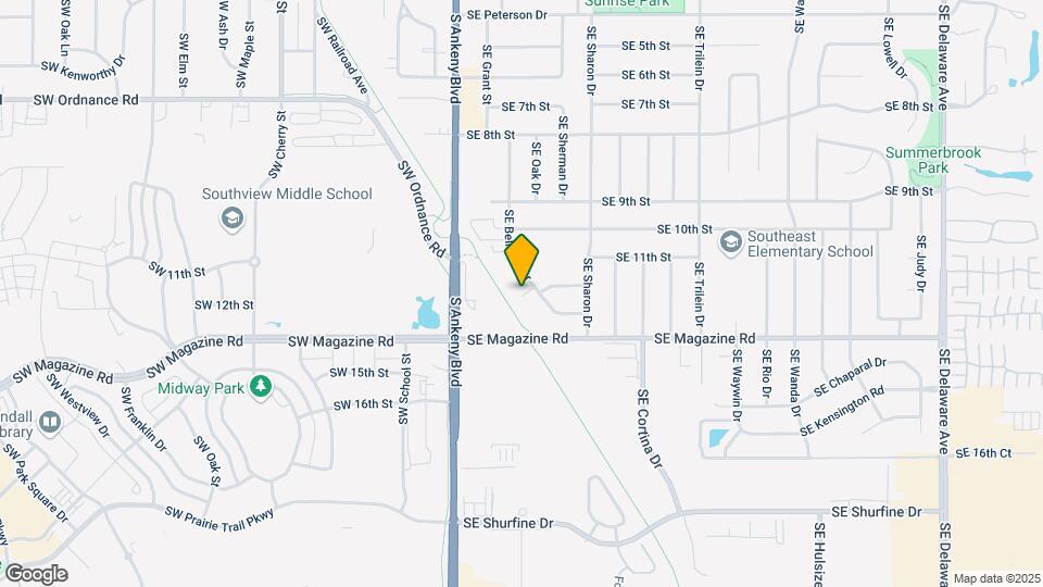 1110 SE Belmont Dr Map and Location Details